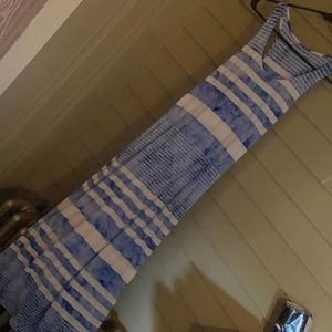 Maxi blue marbles striped dress. Blue baby!!!